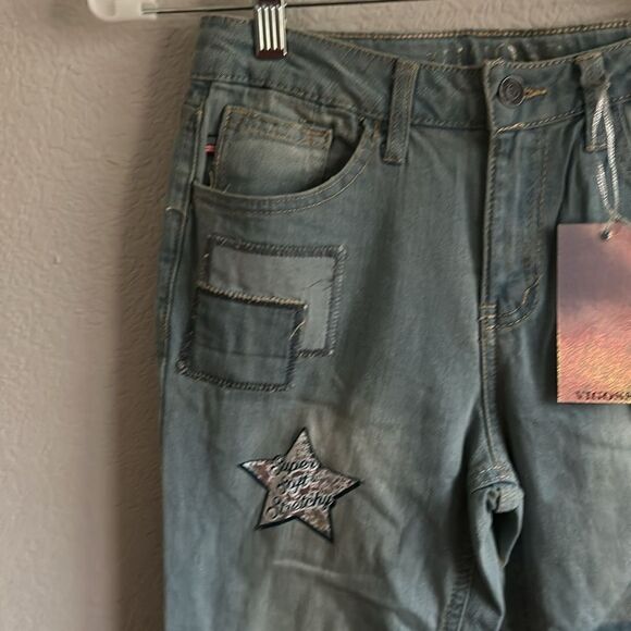Vigoss Girls Blue, Skinny Jeans Size 14 Adjustable Waistband Stitch Fix NWT - Picture 2 of 16